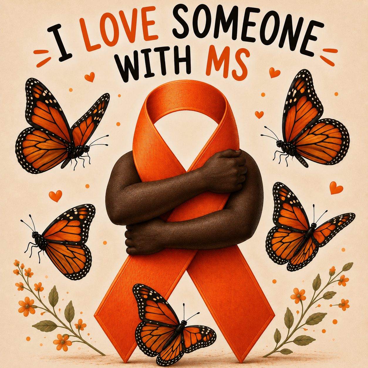 MS Monarch Soldiers I Love, Hug Shirt